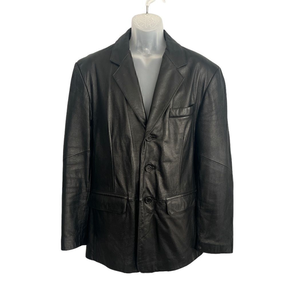 Wilson’s Vintage Men’s M Black Leather Jacket Excellent!